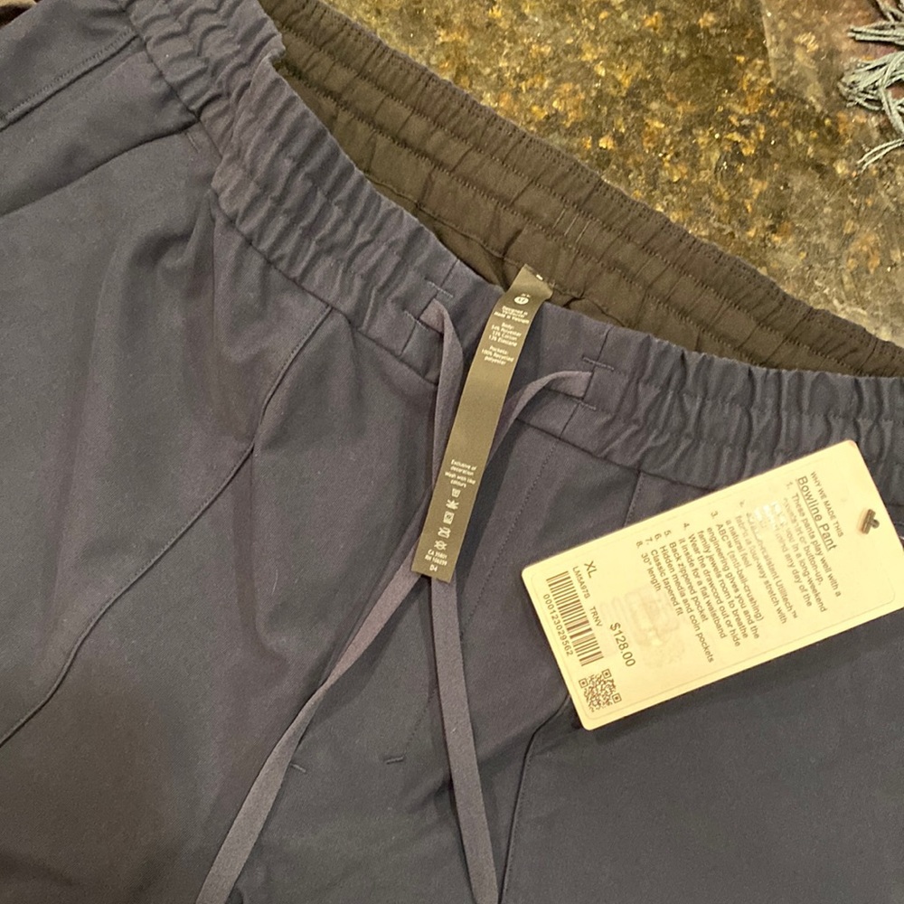 Lululemon Bowline pants in True Navy. New with Tags. Didn’t fit the Hubs